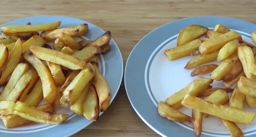 Oven friet uit de Omnia oven pan